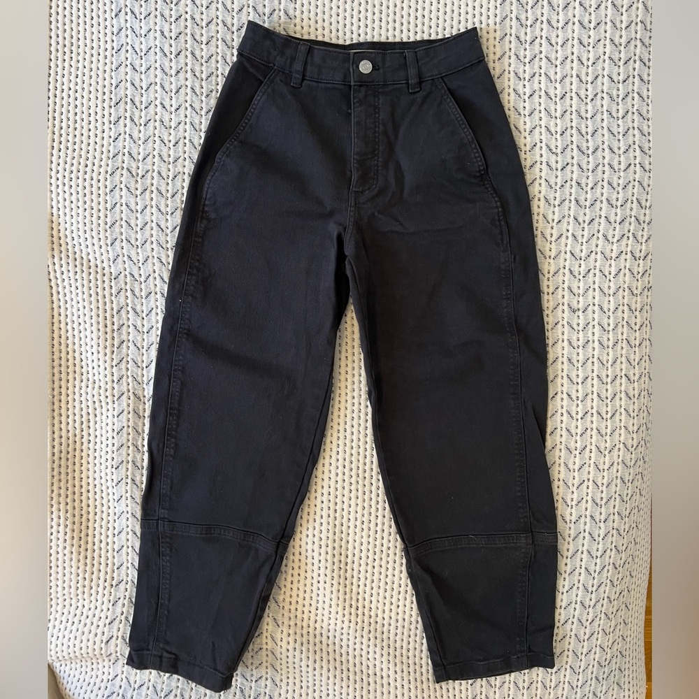Everlane Black Utility Barrel Pants